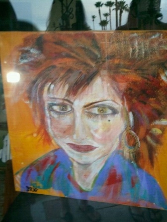 Saw this painting in Palm Springs....so funny because it reminded me of the mean girl! LOL!